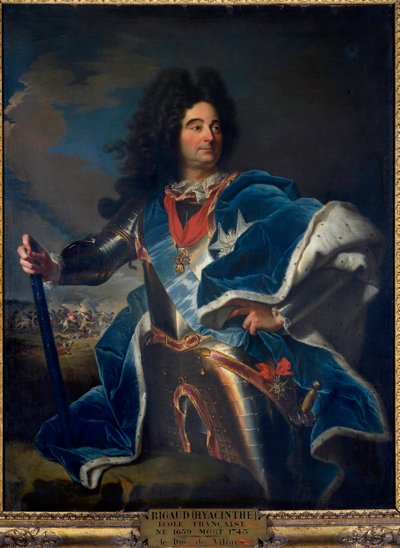 Louis Claude Hector portréja Villars hercege, francia marechal (1652-1734) Az Aranygyapjú Rend nyaklánca (1659-1743) kb. 1714 alkotó: Hyacinthe Francois Rigaud