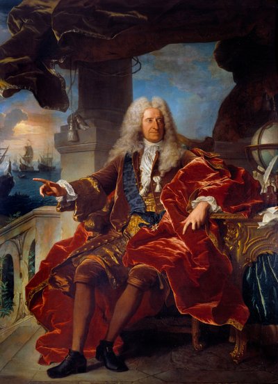Samuel Bernard bankár portréja (1651-1739) Hyacinthe Rigaud (1659-1743) festménye 18. század V. 2,65 x 1,66 m alkotó: Hyacinthe Francois Rigaud