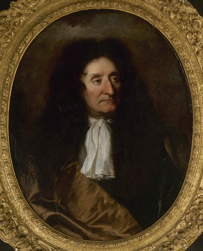 Jean de La Fontaine portréja 1621-1695, c. 1680. alkotó: Hyacinthe François Honoré Rigaud