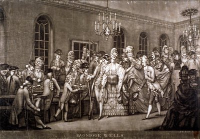 Kilátás egy zsúfolt szobára Bagnigge Wellsben, Londonban, 1772. alkotó: IR Smith