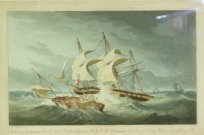A "La Mouch" elpusztítása a HMS "Hermes" által alkotó: I (after) Clark