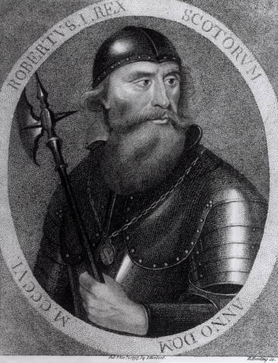 I. Róbert skót király (1274-1329) portréja, amelyet E. Harding vésett, 1797. november 1. alkotó: I Herbert