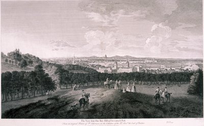 Kilátás a Greenwich Parkból, London, c1774 alkotó: I Wood