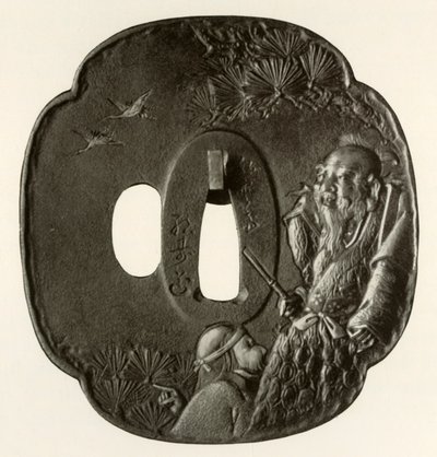 Az öreg pár, Takasago, 1800-1820, 1910. alkotó: Ichijosai Hirotoshi