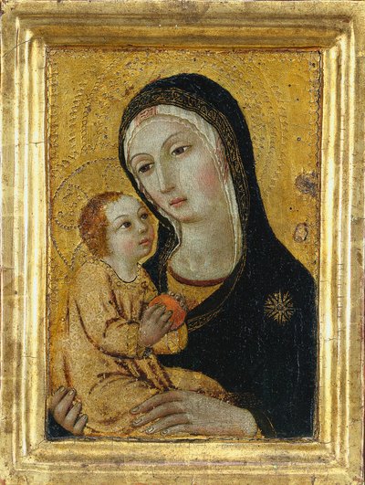 Szűz és gyermek, 1400-as évek. alkotó: Icilio Federico Joni