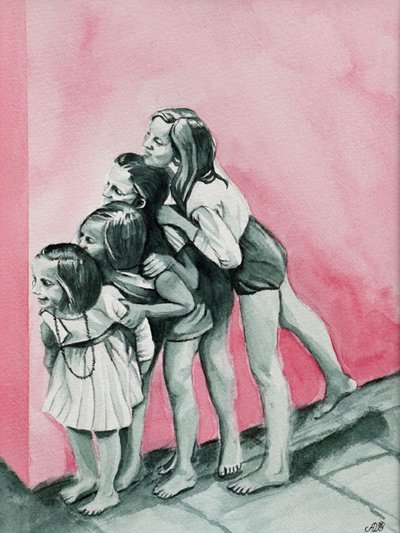 A nővérek háton hordós játéka alkotó: Ida Publishing