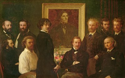 Tisztelet Delacroix előtt alkotó: Ignace Henri Jean Fantin Latour