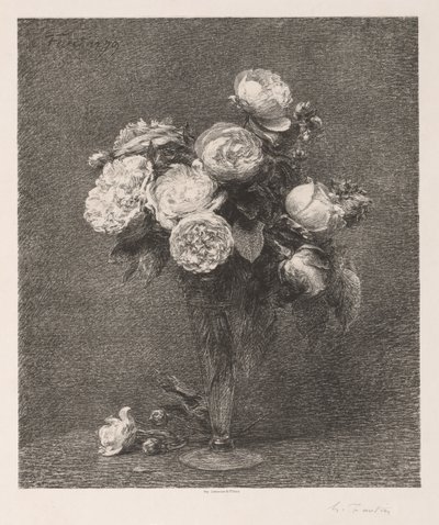 Csokor rózsa, 1879. alkotó: Ignace Henri Jean Fantin Latour