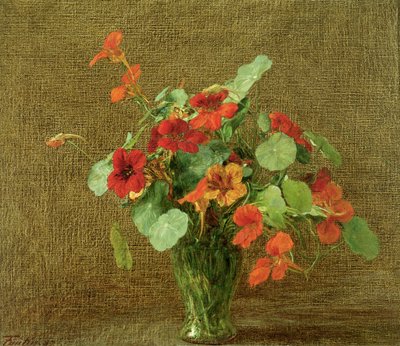 Capucines (Nasturtiums) alkotó: Ignace Henri Jean Fantin Latour