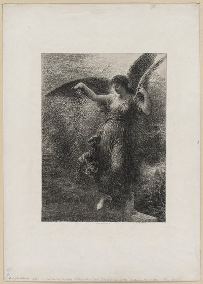 Eugene Delacroix-hoz, 1890. alkotó: Ignace Henri Jean Fantin Latour