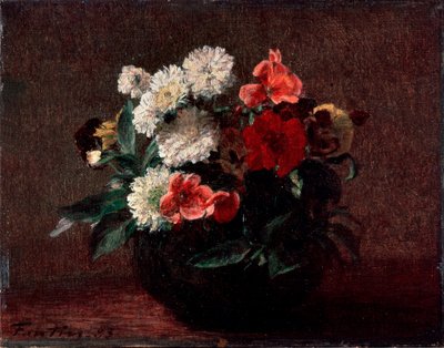Virágok cserépvázában, 1883. alkotó: Ignace Henri Jean Fantin Latour