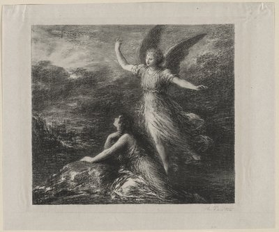 Paradicsom és Peri, 1884. alkotó: Ignace Henri Jean Fantin Latour