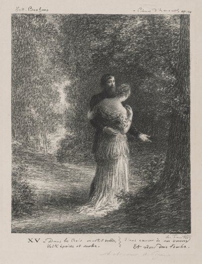 Brahms szerelmes versei. alkotó: Ignace Henri Jean Fantin Latour