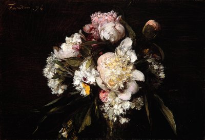 Pünkösdi rózsa, fehér szegfű és rózsák, 1874 alkotó: Ignace Henri Jean Fantin Latour