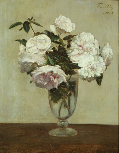 Rózsaszín rózsák alkotó: Ignace Henri Jean Fantin Latour