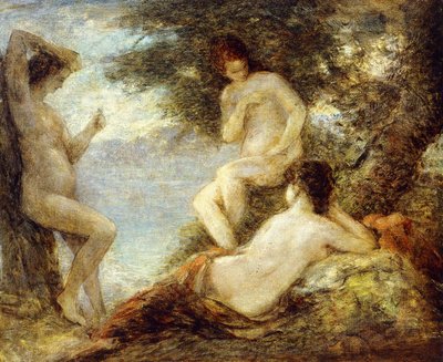 Szirénák; Sirenes, 1904 körül alkotó: Ignace Henri Jean Fantin Latour