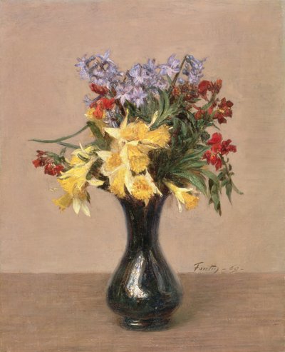Tavaszi virágok, 1869 alkotó: Ignace Henri Jean Fantin Latour