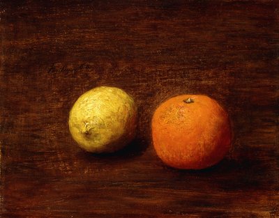 Csendélet, Citrom és Narancs; Nature Morte, Citron et Orange, 1868 alkotó: Ignace Henri Jean Fantin Latour