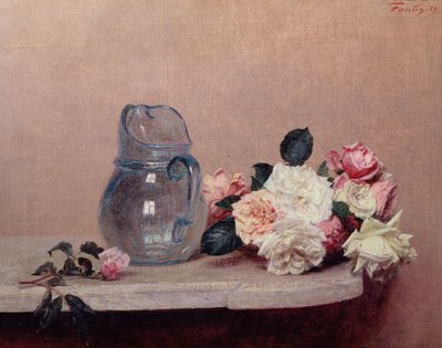 Csendélet rózsákkal, 1889 alkotó: Ignace Henri Jean Fantin Latour
