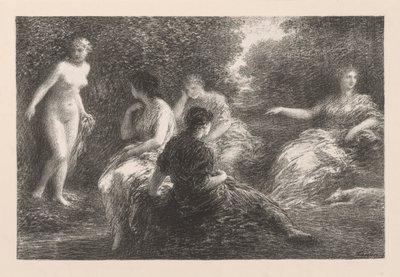 A fürdőzők, 1896. alkotó: Ignace Henri Jean Fantin Latour