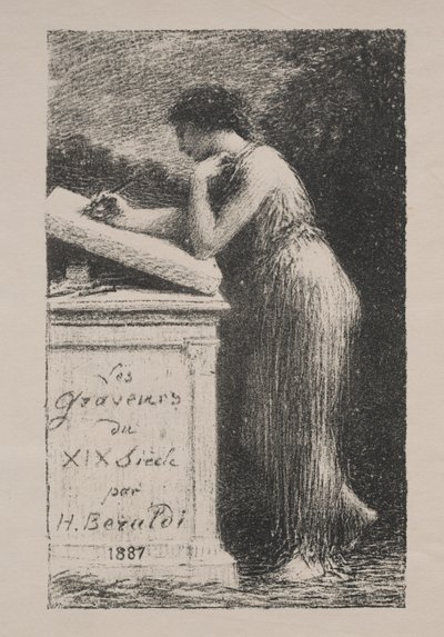 A litográfia, 1887. alkotó: Ignace Henri Jean Fantin Latour