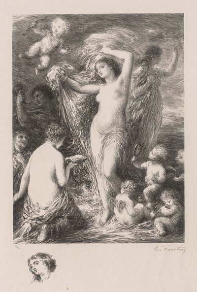 Anadyomene Vénusz, 1898. alkotó: Ignace Henri Jean Fantin Latour