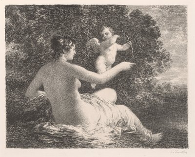 Vénusz és Ámor, 1896. alkotó: Ignace Henri Jean Fantin Latour