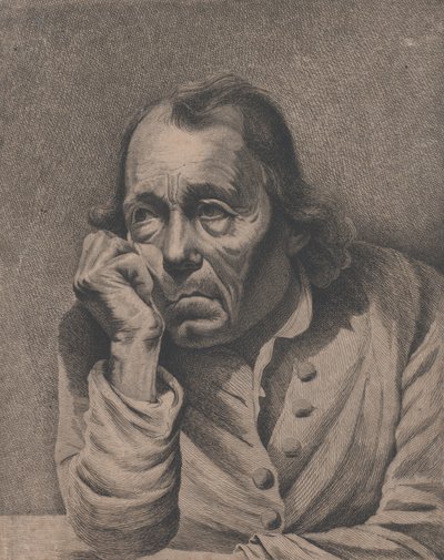A melankolikus ember, kb. 1800. alkotó: Ignace Joseph de Claussin