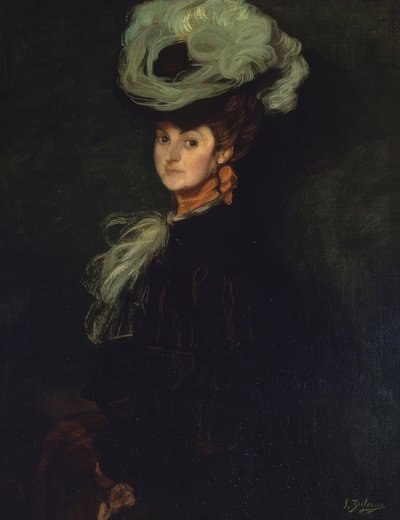 ANNIE BOURDIN PORTRÉJA - 1906 - OLAJ / VÁSZON -101X78 CM alkotó: Ignacio Zuloaga y Zabaleta