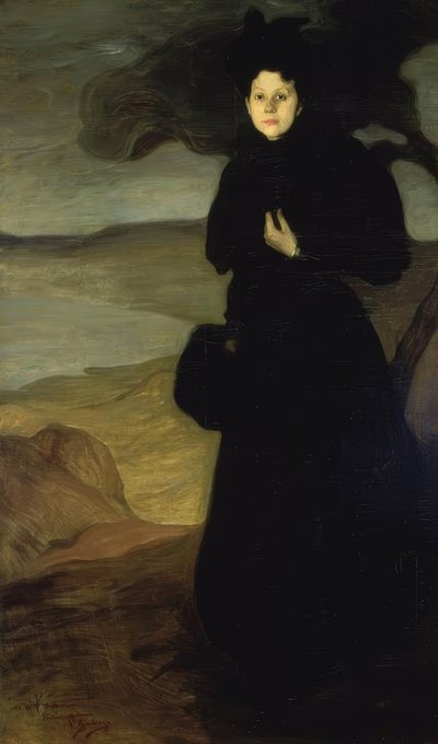 VALENTINE DETHOMAS PORTRÉ - 1894/95 - O / L - 200X120 CM alkotó: Ignacio Zuloaga y Zabaleta