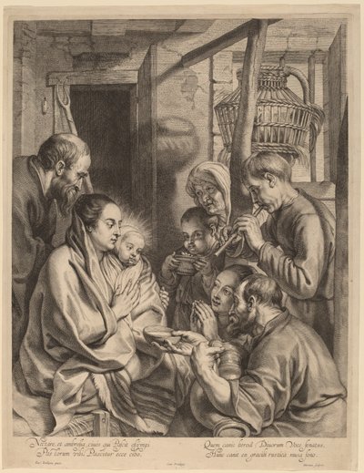 A Pásztorok imádata alkotó: Ignatius Cornelis Marinus after Jacob Jordaens