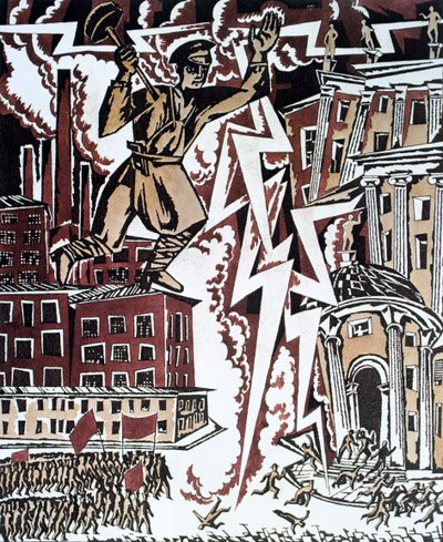 "A vörös villám", 1919. alkotó: Ignaty Nivinsky