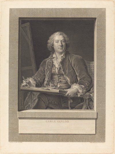 Carle Vanloo alkotó: Ignaz Sebastian Klauber after Pierre Le Sueur