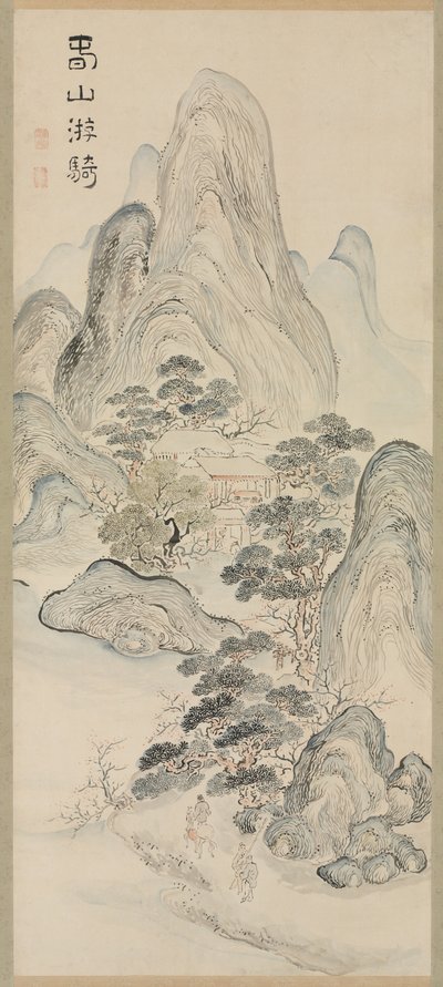 Tavaszi táj, 1700-as évek. alkotó: Taiga Ike