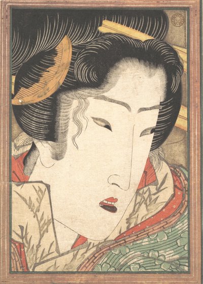 Elutasított gésa a tavaszi hó által hűtött szenvedélyekből, 1824. alkotó: Ikeda Eisen