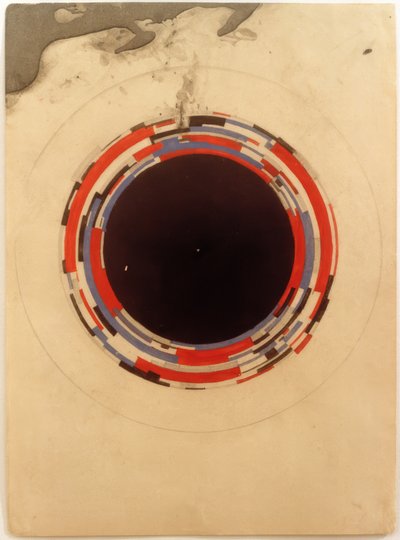 Egy szuprematista porcelánfestmény vázlata alkotó: Ilja Grigorjewitsch  Tschaschnik