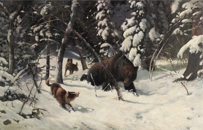 A Medvevadászat alkotó: Illarion Mikhailovich Pryanishnikov