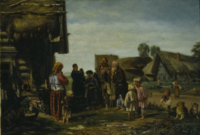 A zarándokok, 1870 alkotó: Illarion Mikhailovich Pryanishnikov