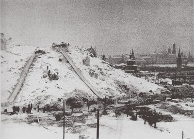A Megváltó Krisztus székesegyház lerombolása Moszkvában, 1931 alkotó: Ilya Arnoldovich Ilf