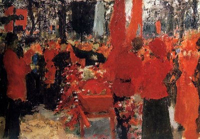 "A forradalmárok temetése, 1905", 1900-1930 alkotó: Ilya Efimovich Repin