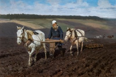 LEON TOLSTOI LABOURANT alkotó: Ilya Efimovich Repin