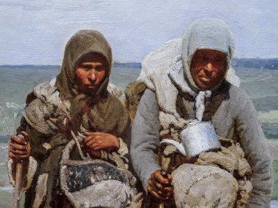 Jámbor NŐK ZARÁNDOKLATON (részlet) alkotó: Ilya Efimovich Repin