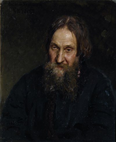 Vaszilij Kirillovics Szjutajev portréja 1819-1892, 1882 alkotó: Ilya Efimovich Repin