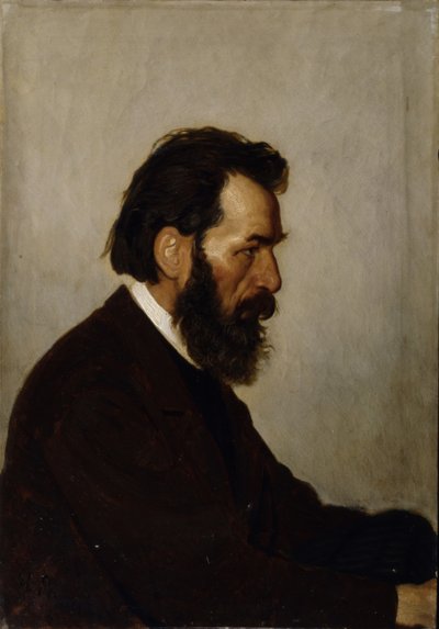 Alekszej Ivanovics Sevcov építész portréja, 1869 alkotó: Ilya Efimovich Repin