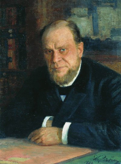 Anatolij Fjodorovics Koni ügyvéd és szerző portréja 1844-1927, 1898 alkotó: Ilya Efimovich Repin