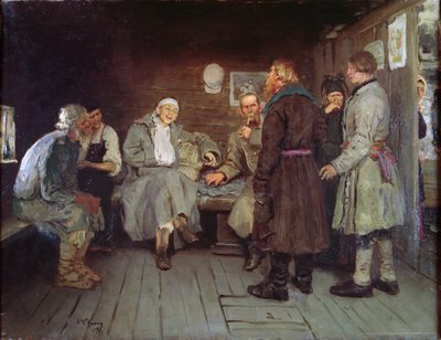 Katonák meséje, 1877 alkotó: Ilya Efimovich Repin