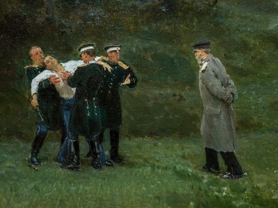 A PÁRBAJ (részlet) alkotó: Ilya Efimovich Repin