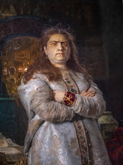 CSAREVNA SOFIA ALEXEJEVNA A NOVODEVICHY-ZOLOSTORBAN alkotó: Ilya Efimovich Repin