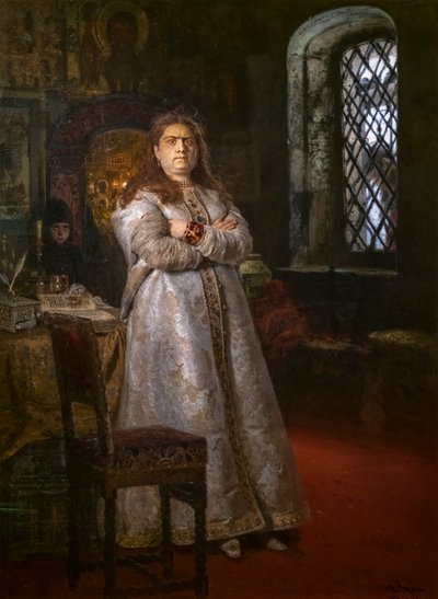 CSAREVNA SOFIA ALEXEJEVNA A NOVODEVICHY-ZOLOSTORBAN alkotó: Ilya Efimovich Repin