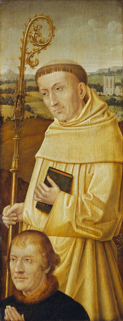Szent Bernát adományozóval [előlap] alkotó: Imitator of Flemish 15th Century